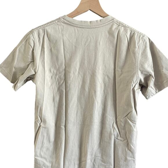 Well Made Beige Tan Crew Neck Basic T-shirt Men’s size Small - Picture 6 of 7